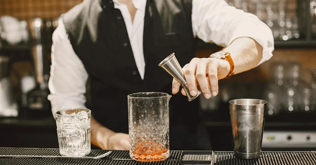 Bar and tavern service area with organized garnish setup and clean draft beer system